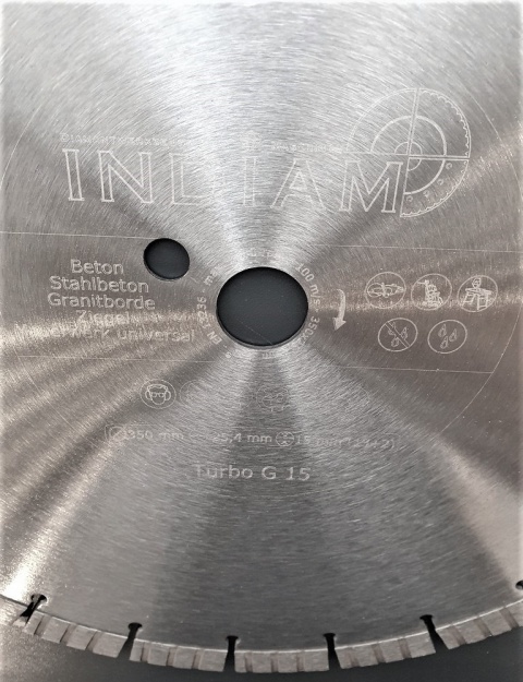 Tarcza diamentowa INDIAM TURBO G-15 350/20