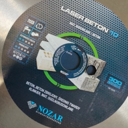 Tarcza diamentowa NOZAR LASER BETON10 300 mm