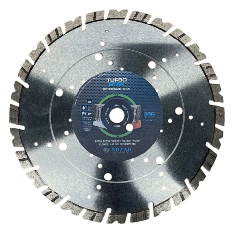 Tarcza diamentowa NOZAR TURBO STAR 350mm