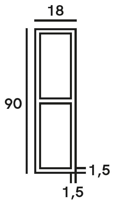 Łata budowlana, murarska SŁOWIK L63 dł.250cm