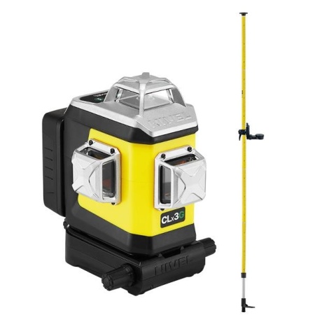 Laser krzyżowy Nivel System CLx3G + tyczka rozporowa