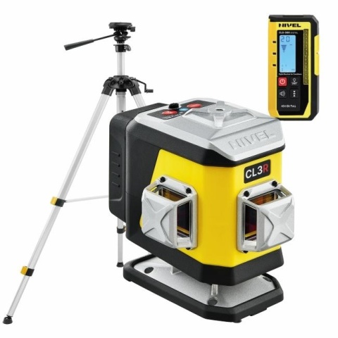 Laser krzyżowy Nivel System CL3R + statyw + czujnik CLS-300