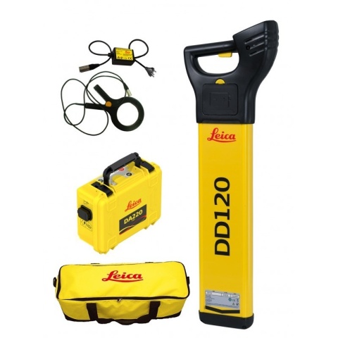Duży zestaw wykrywacz Leica DD120 + generator DA175 + klema + kabel