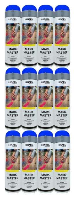 Farba Nivel System Mark Master niebieska - karton 12 szt.
