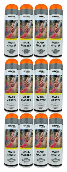 Farba Nivel System Mark Master pomarańczowa - karton 12 szt.