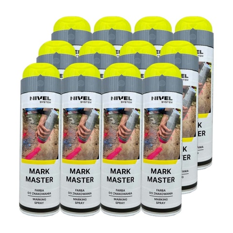 Farba Nivel System Mark Master żółta - karton 12 szt.