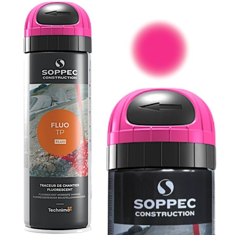 Farba geodezyjna Soppec FLUO+12 różowa 500 ml