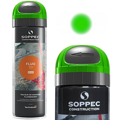 Farba geodezyjna Soppec FLUO+12 zielona 500 ml
