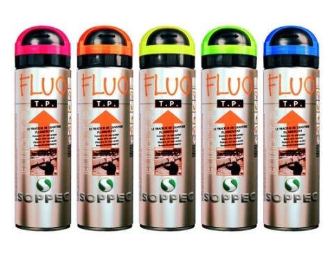 Farby geodezyjne Soppec FLUO+12 MIX kolorów - karton 12 szt.