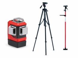 Laser krzyżowy Leica Lino L6G 3x360° + statyw + tyczka rozporowa