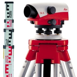 Niwelator optyczny Leica NA730 plus – zestaw ze statywem i łatą
