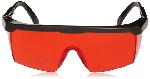 Okulary laserowe czerwone