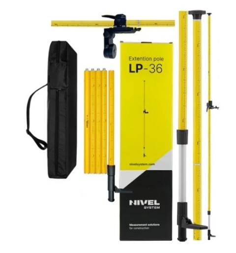 Tyczka rozporowa do laserów Nivel System LP-36 (3,6 m)